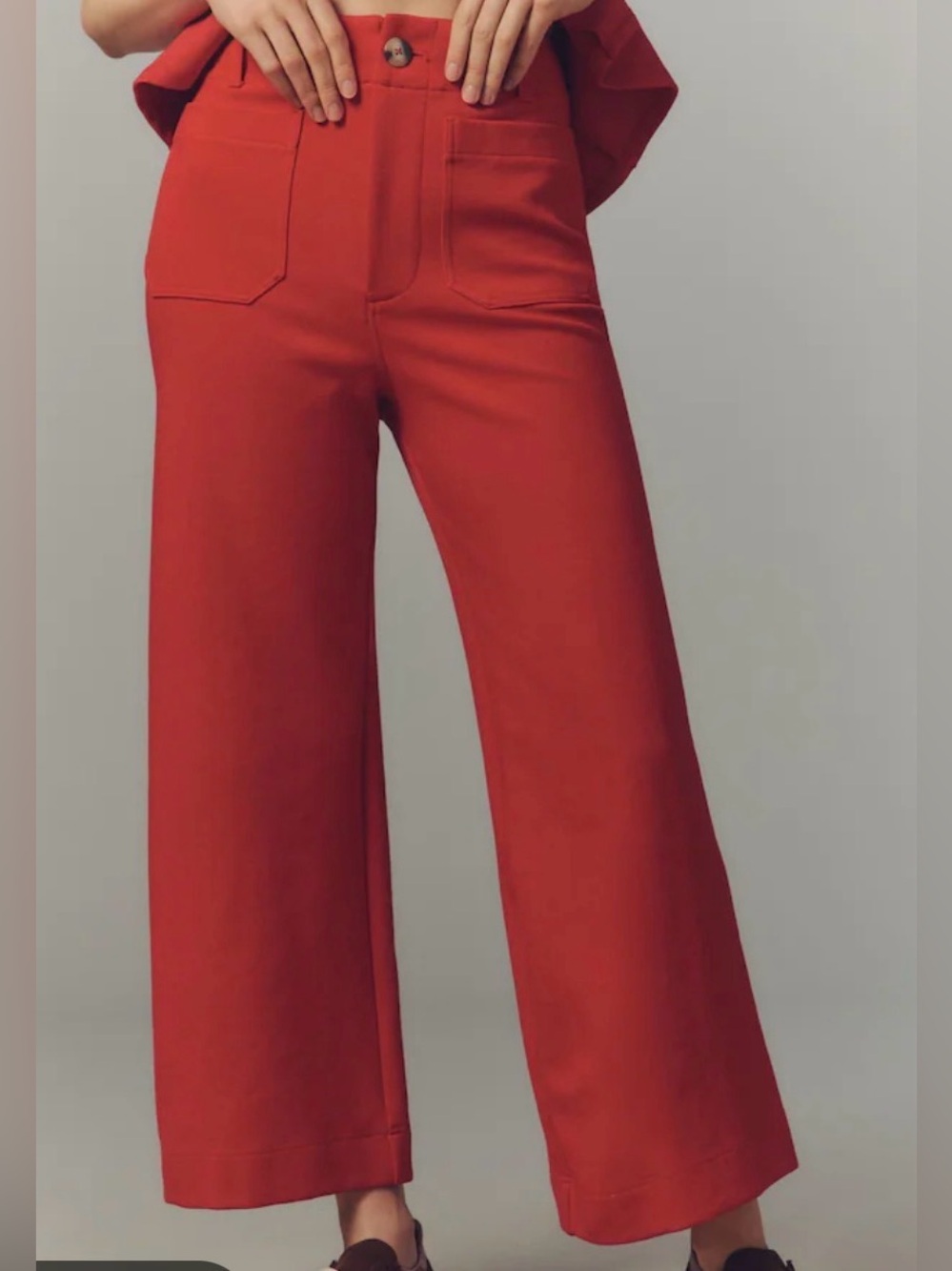 Maeve from Anthropologie The Colette Knit Crop Wide-Leg Pants Women’s Size 29P